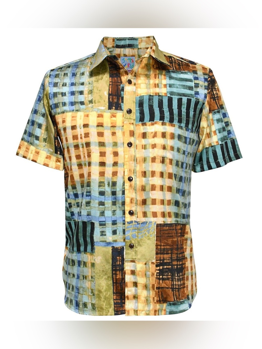 JAMS WORLD Men's Archival Collection Modern Fit Shirt - Gridlock Size L